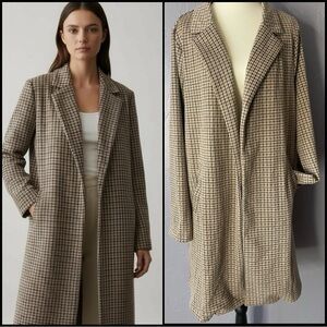 MELLODAY Women’s Notch Lapel Long Knit Jacket w Pockets